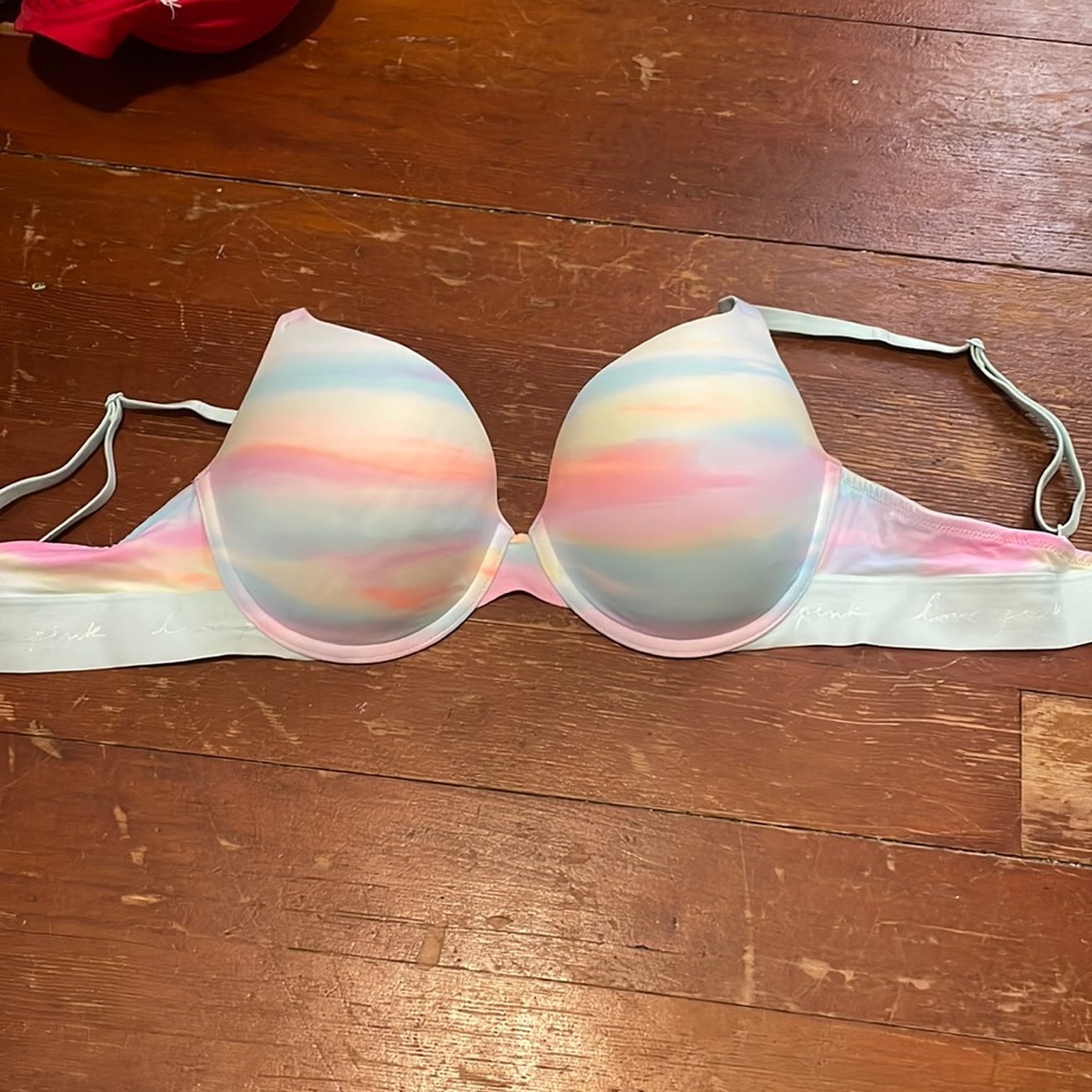 Rainbow push up bra